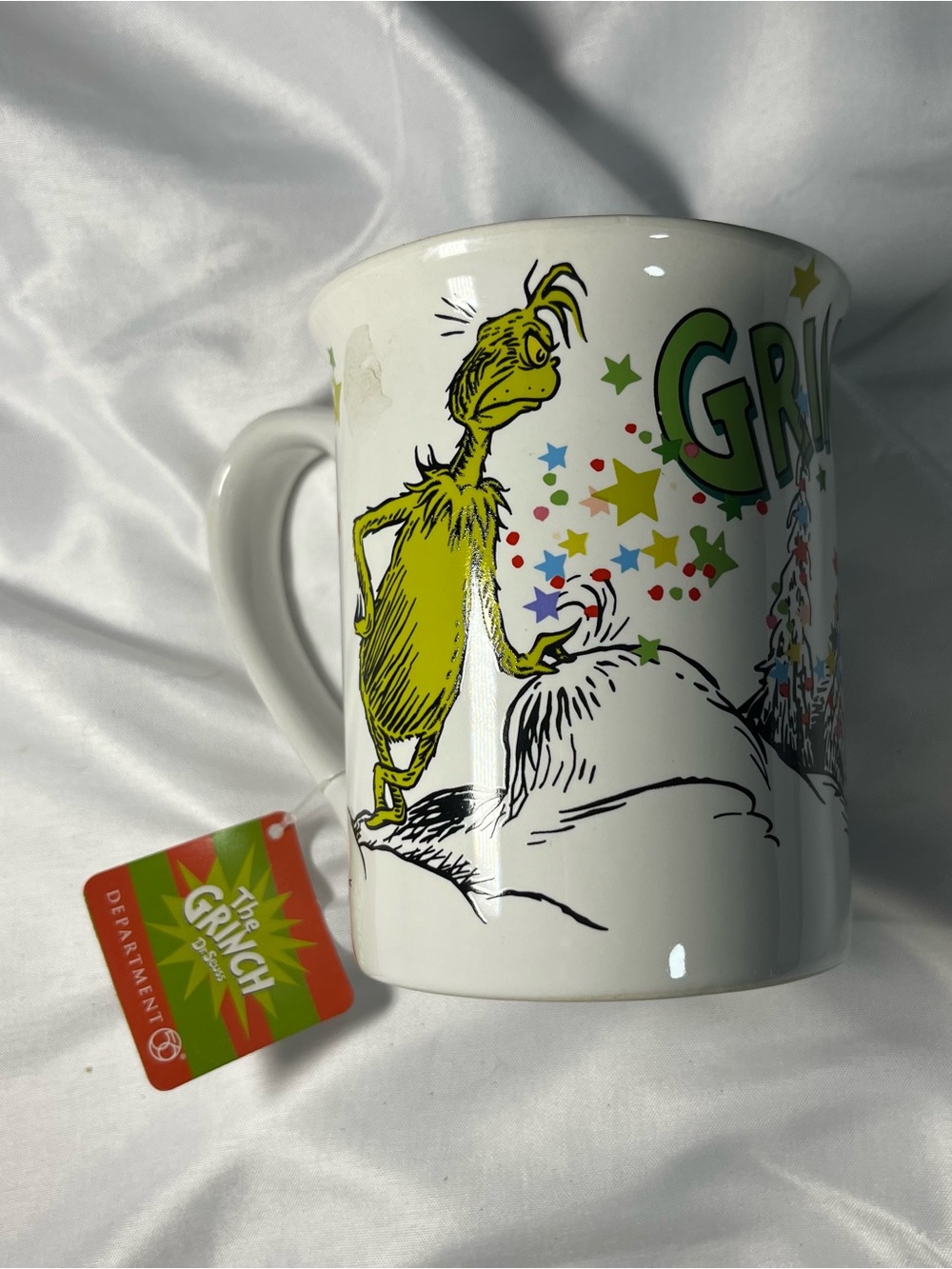 Dept 56 Grinch 16 Oz Coffee Mug 2019 New‎ w/ Tag Dr Seuss Christmas Cup